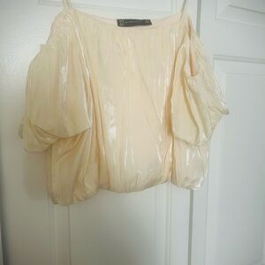 New York & Company Cream Shimmer Top NEW W/O TAG